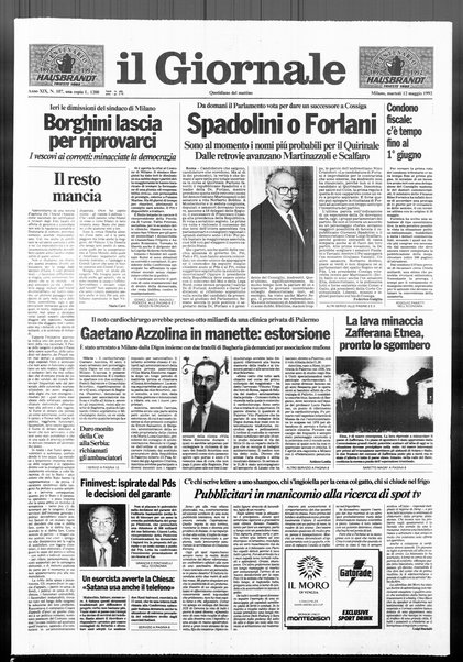 Il giornale : quotidiano del mattino